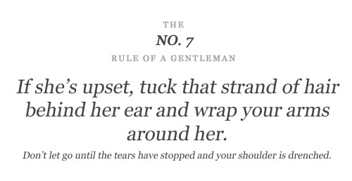 Rule no.7! Yeah gentlemans?